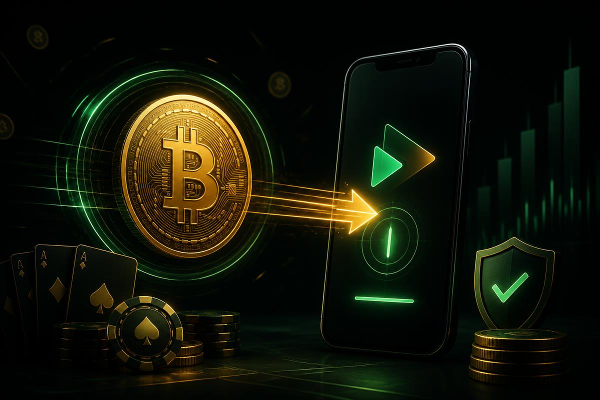 Crypto and UPI casino withdrawal illustration